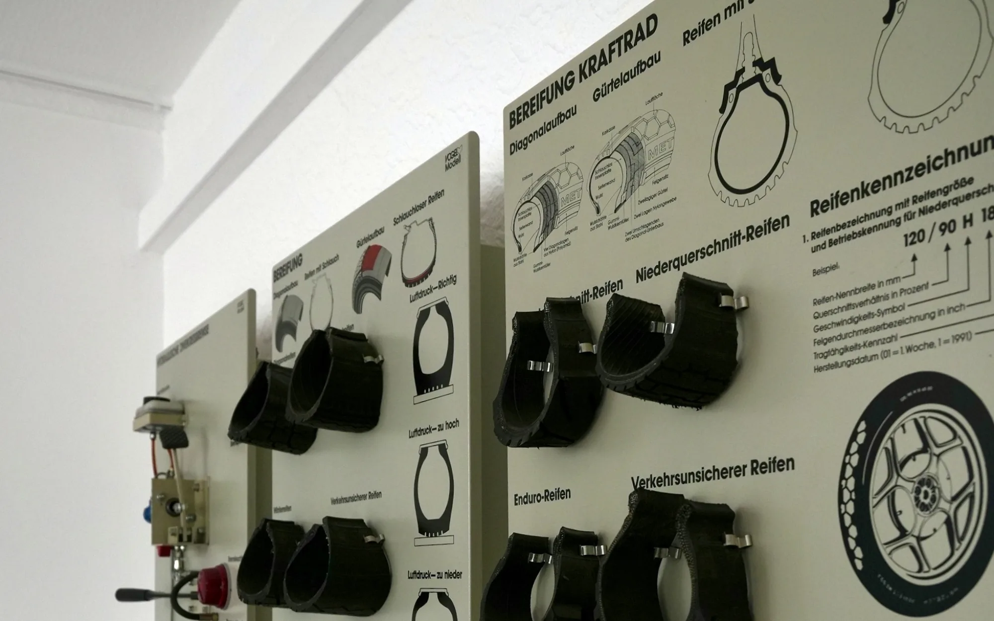 Lehrtafeln zur Bereifung am Standort Kirchhain